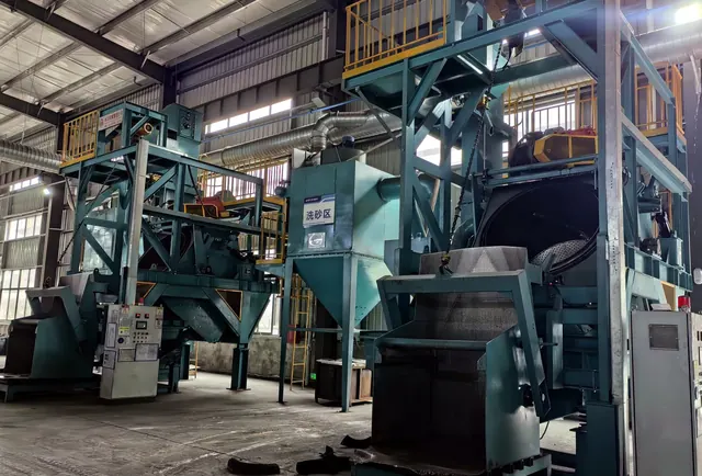 Automated sand processing and cleaning line for casting production