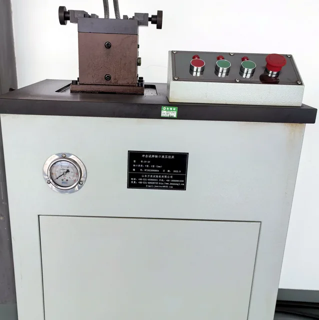 Hydraulic testing equipment used for sample inspection and quality verification