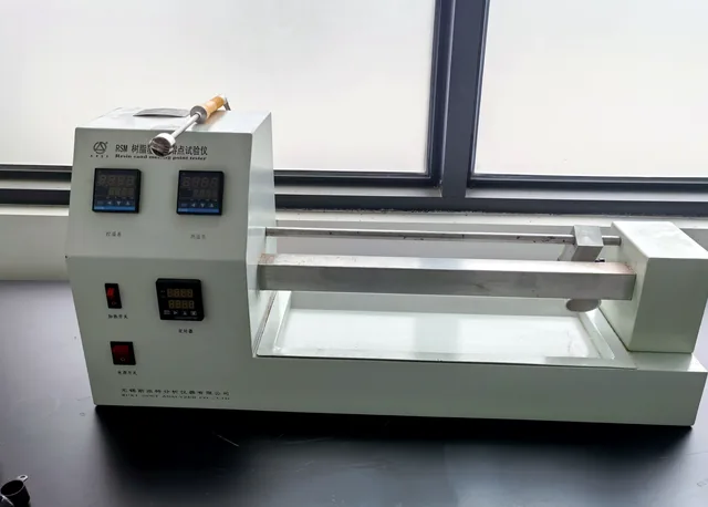 Resin sand melting point tester for sand casting material control